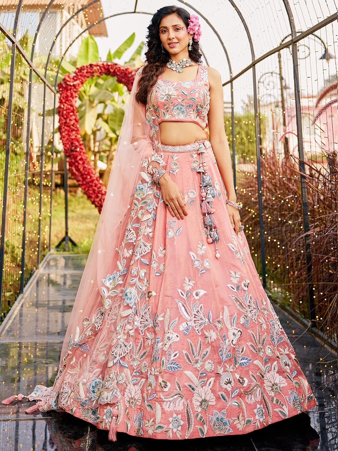 Gorgeous pink lehenga - Shopping World