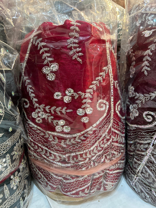 Partywear Red Lehenga