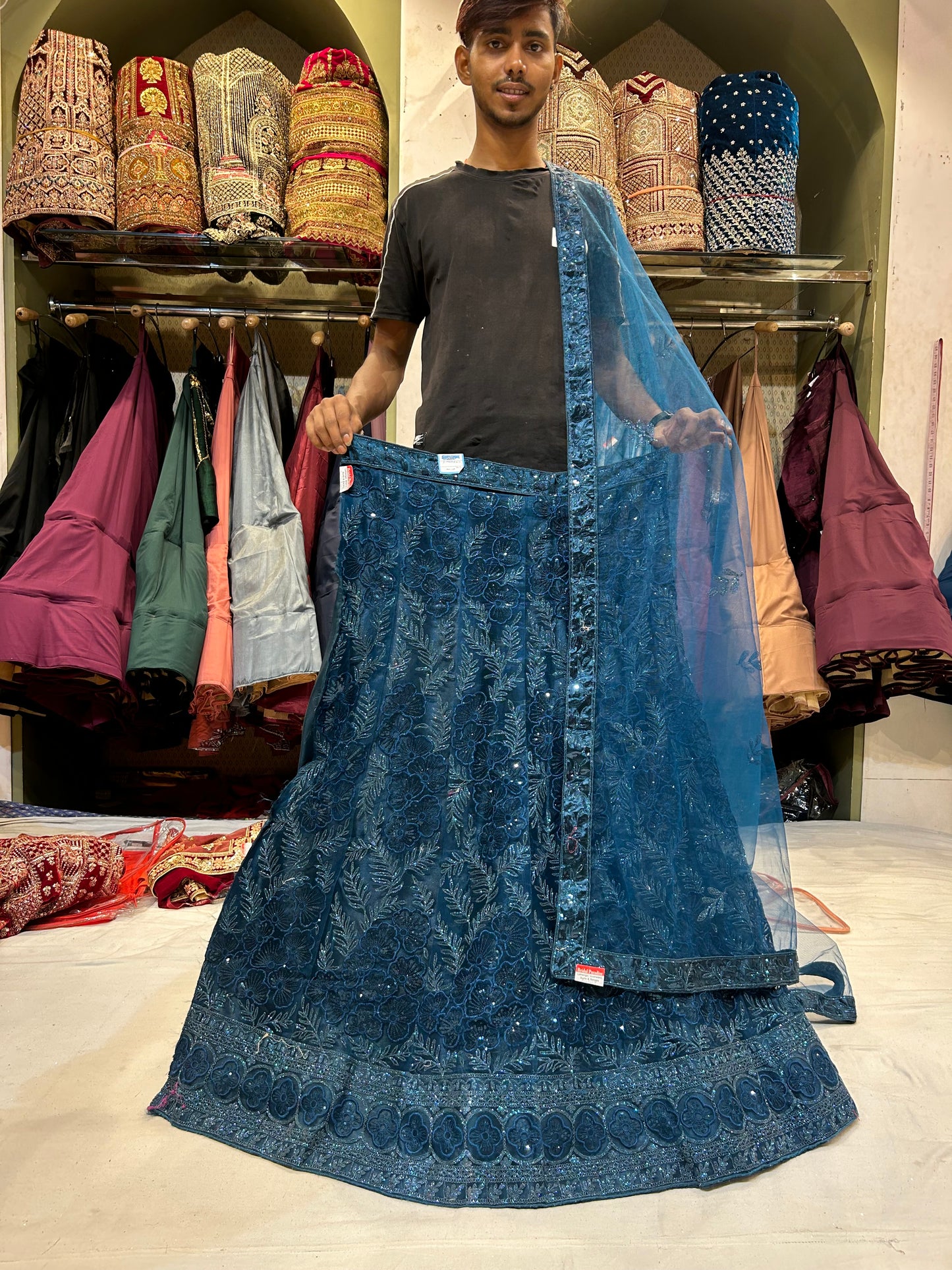 Stylish Blue Lehenga