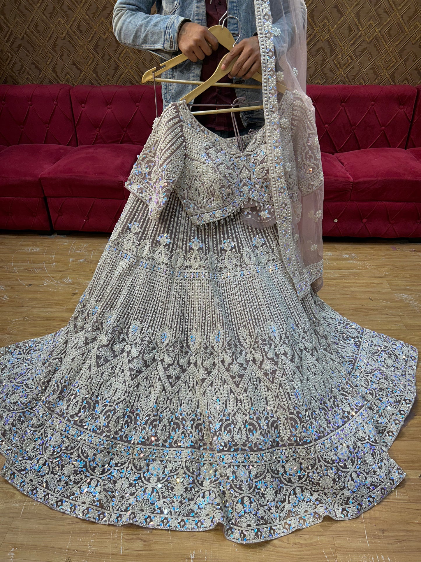 Royal white Lehenga