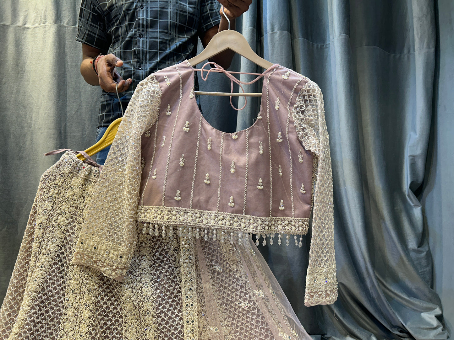 Awesome multicolour crop top lehenga