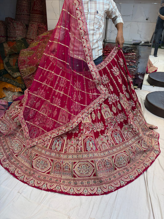 Maroon Bridal Lehenga
