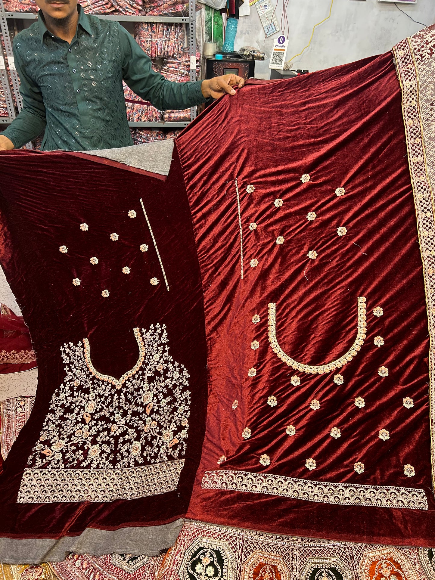 Fabulous maroon bridal lehenga