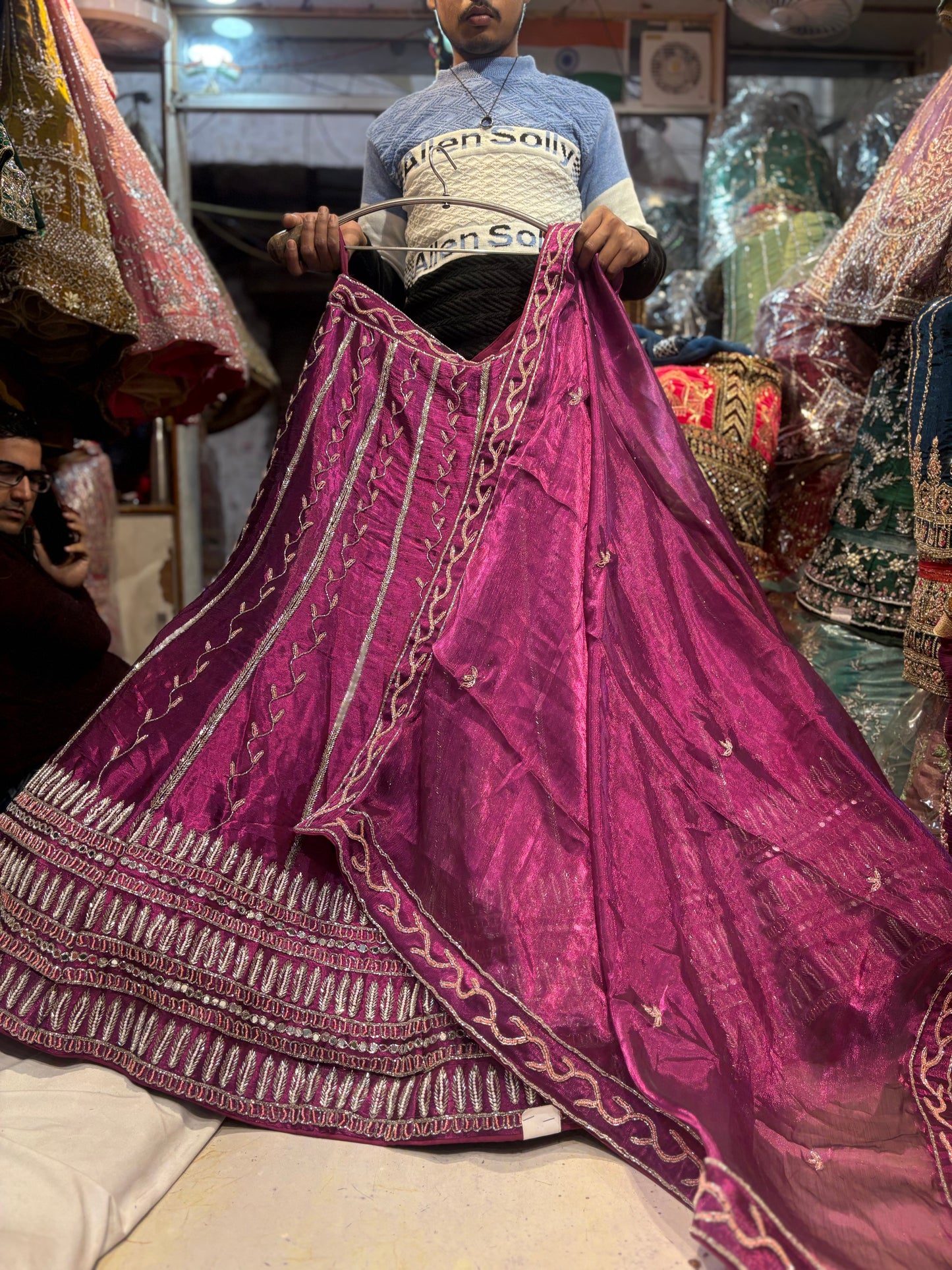 Majestic Purple Magenta Lehenga