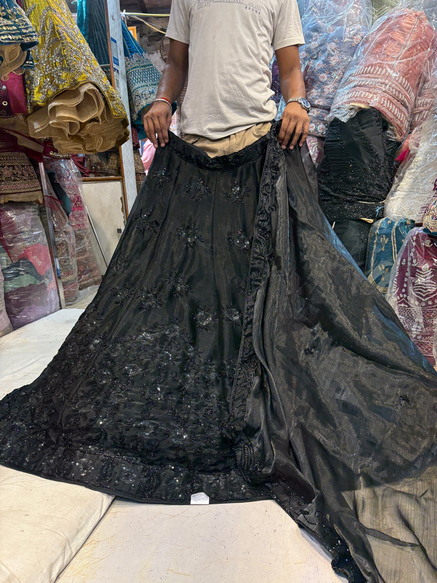 Designer Z black Lehenga