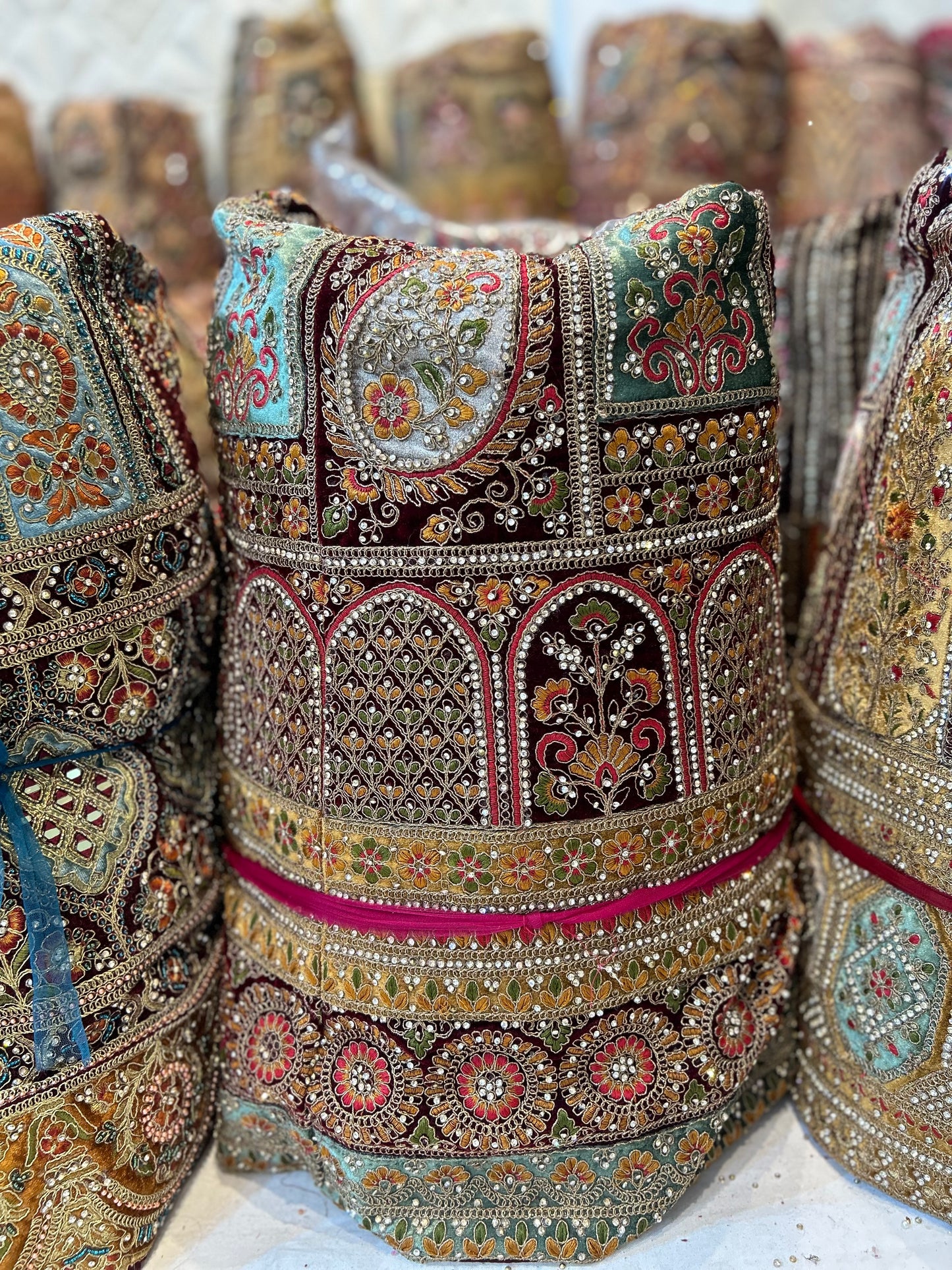 Beautiful maroon bridal Lehenga