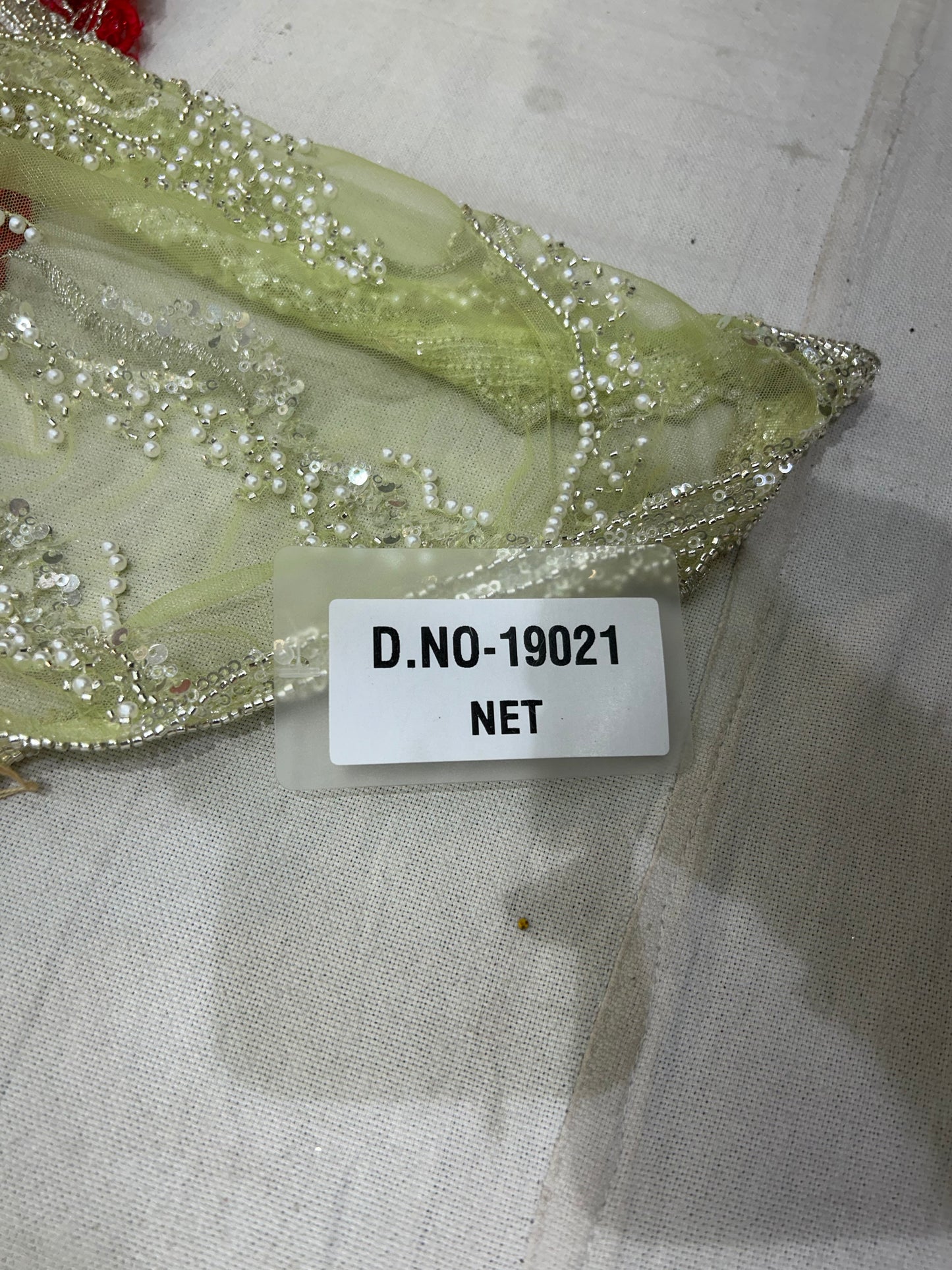 Light green pure handwork saree