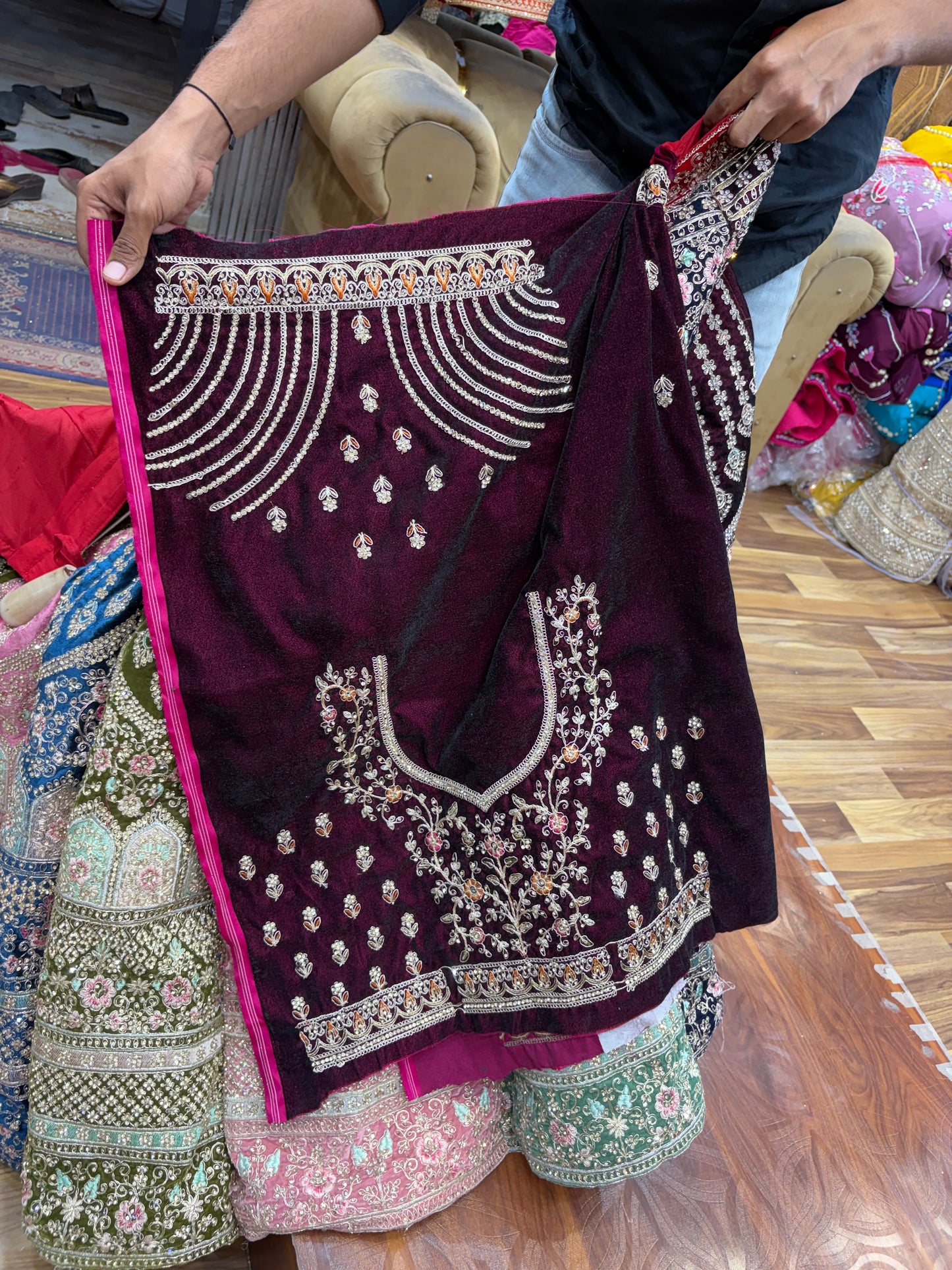 Multikali Jhumka Bridal Lehenga