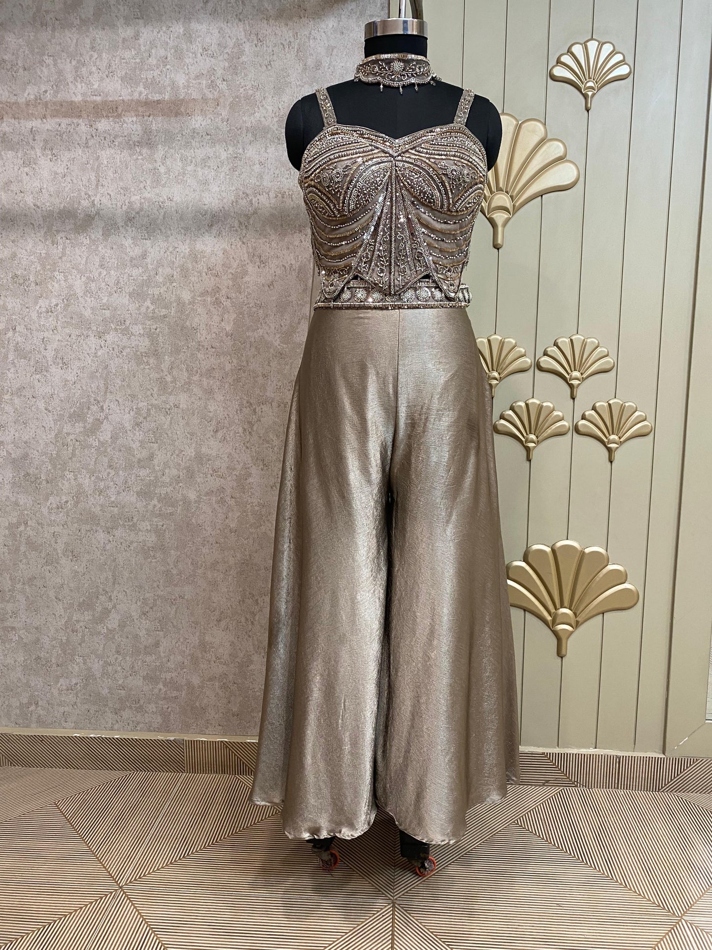 Pink Long Sharara Suit Dress Material