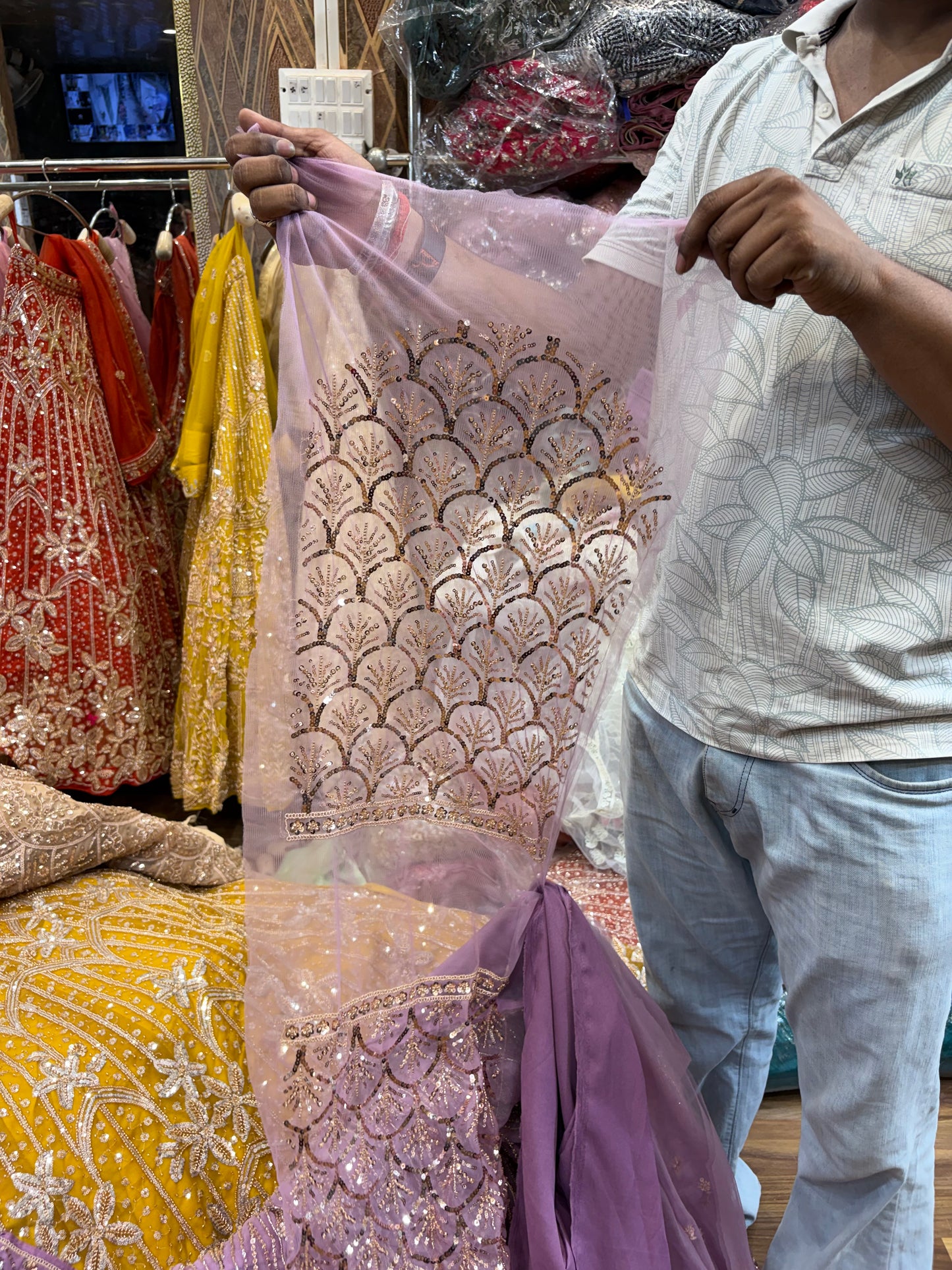 Pink Designer Lehenga