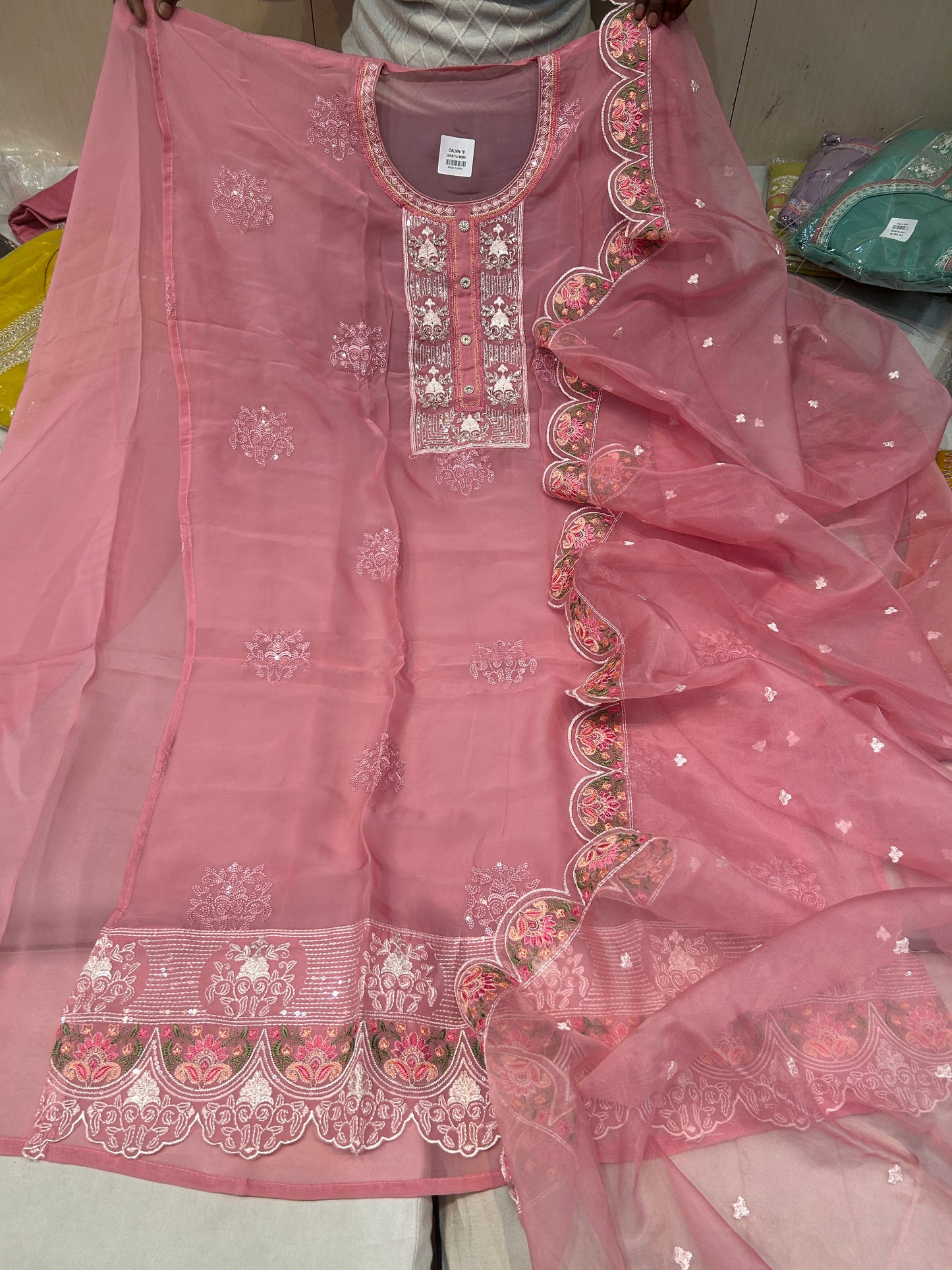 Pink Fancy women Unstitched Suit