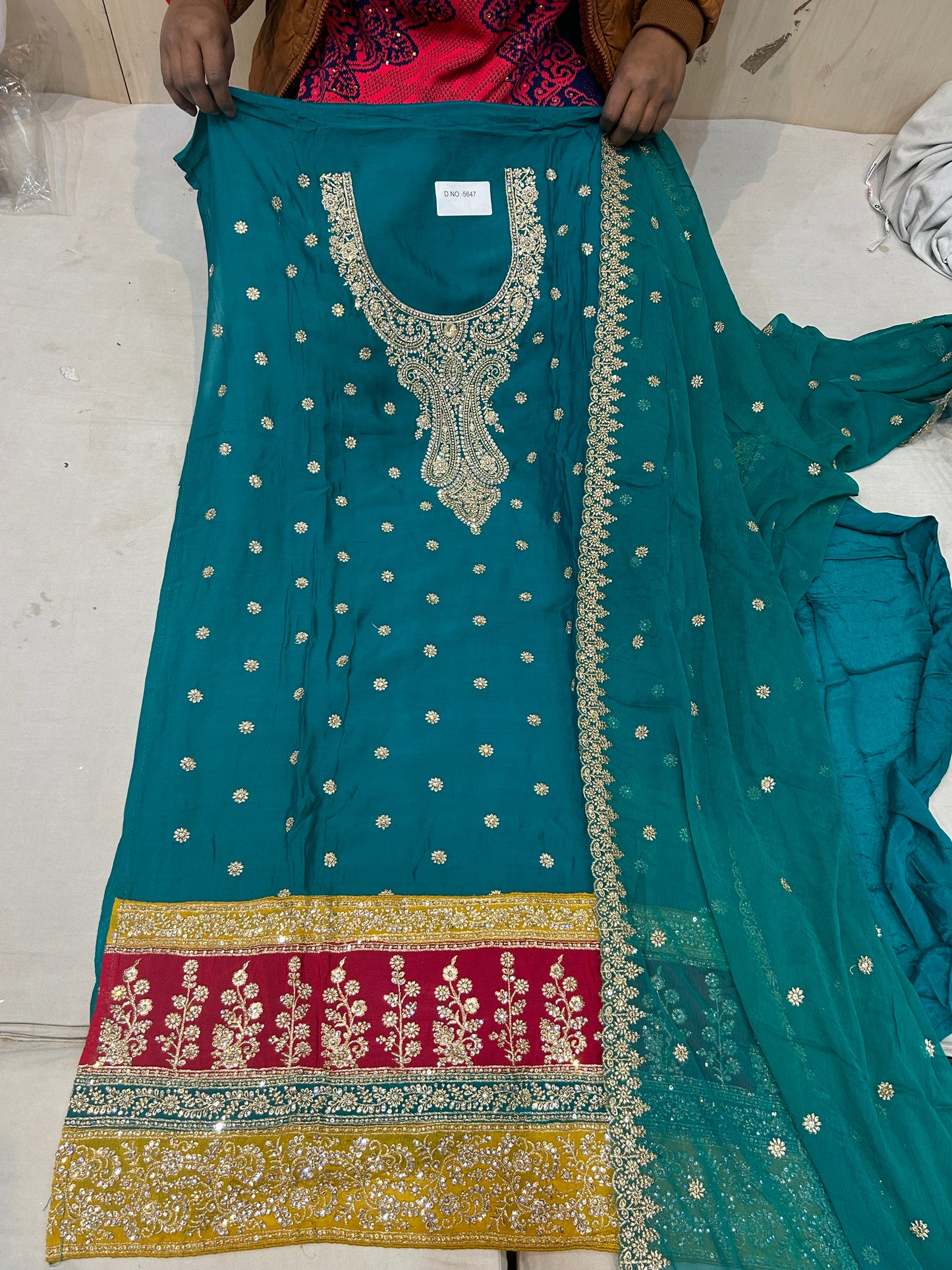 Blue Fancy women Unstitched Suit