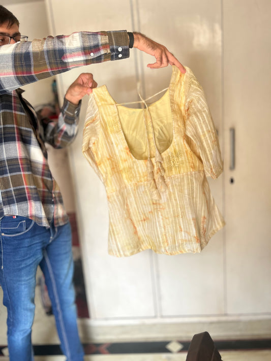 ग्राहक के अनुरोध पर सिले हुए सुंदर पीले सलवार सूट, हरे रंग में उपलब्ध