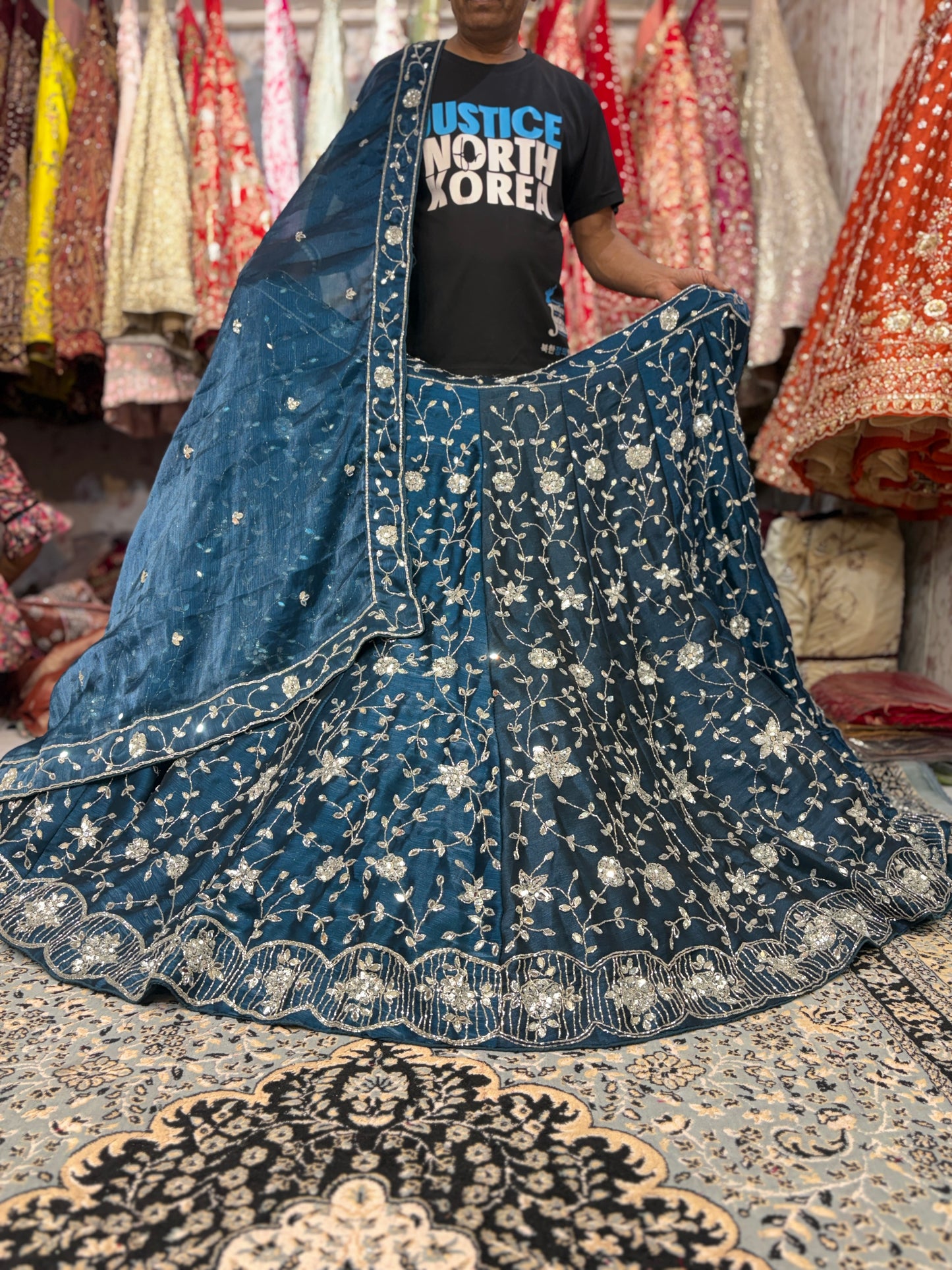 Attractive Blue Lehenga