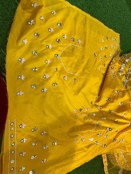 Haldi Mehendi Yellow PDP Lehenga