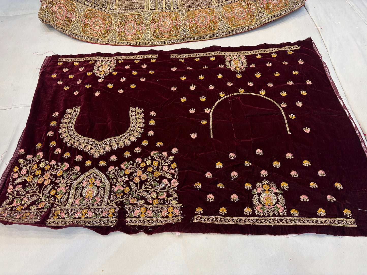 Awesome maroon bridal Lehenga