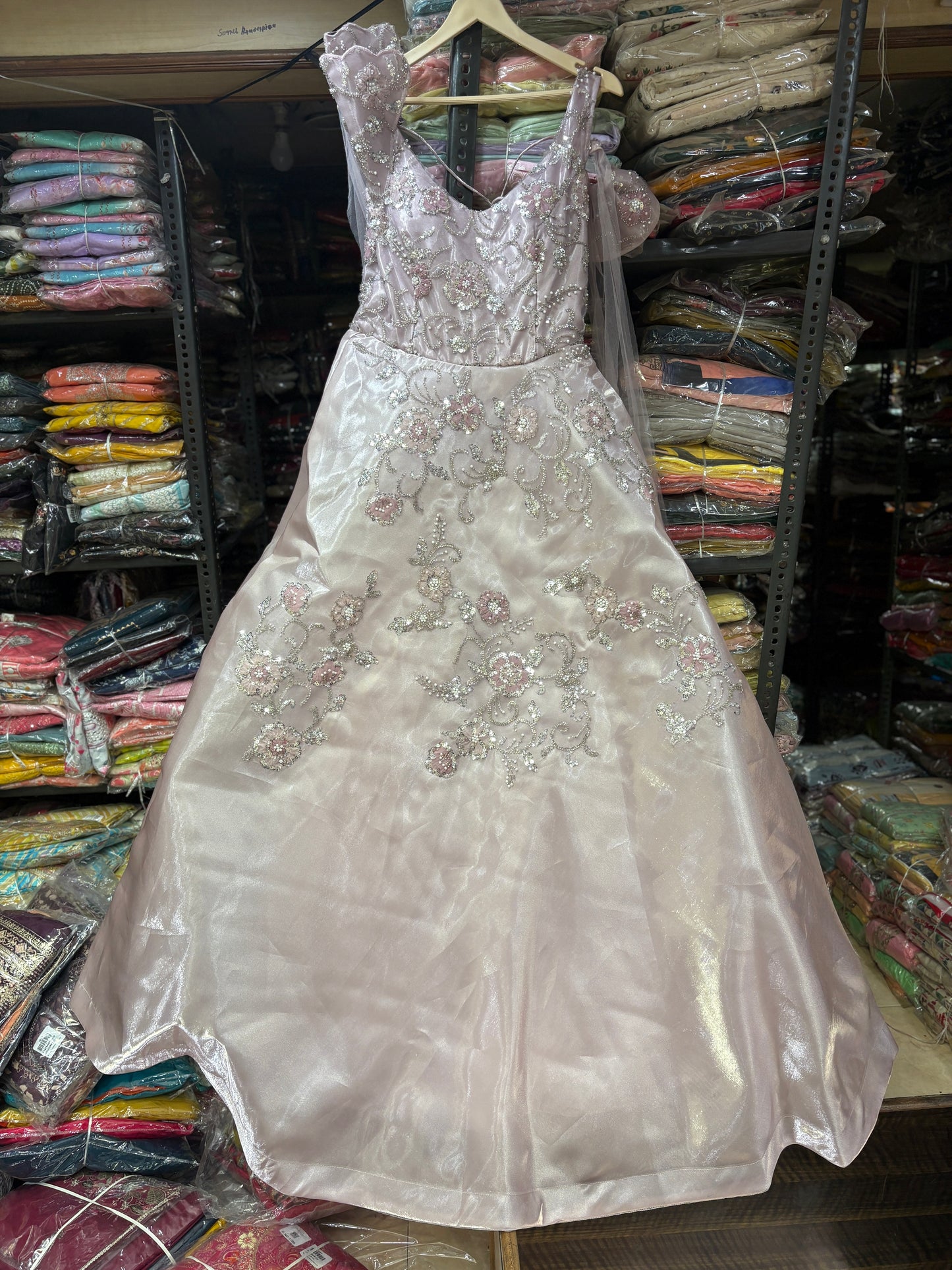 Beautiful white pink gown