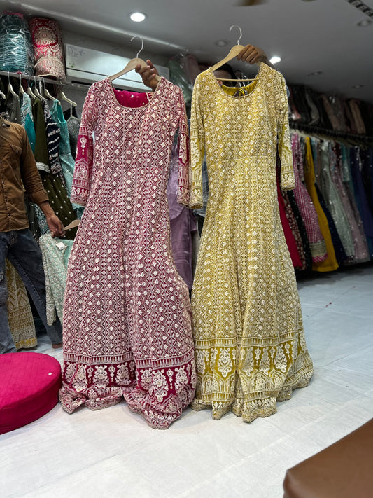 Astonishing red yellow Gown