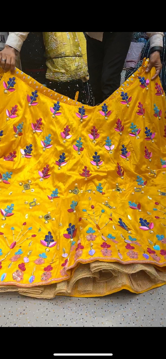 Haldi Mehendi Lehenga
