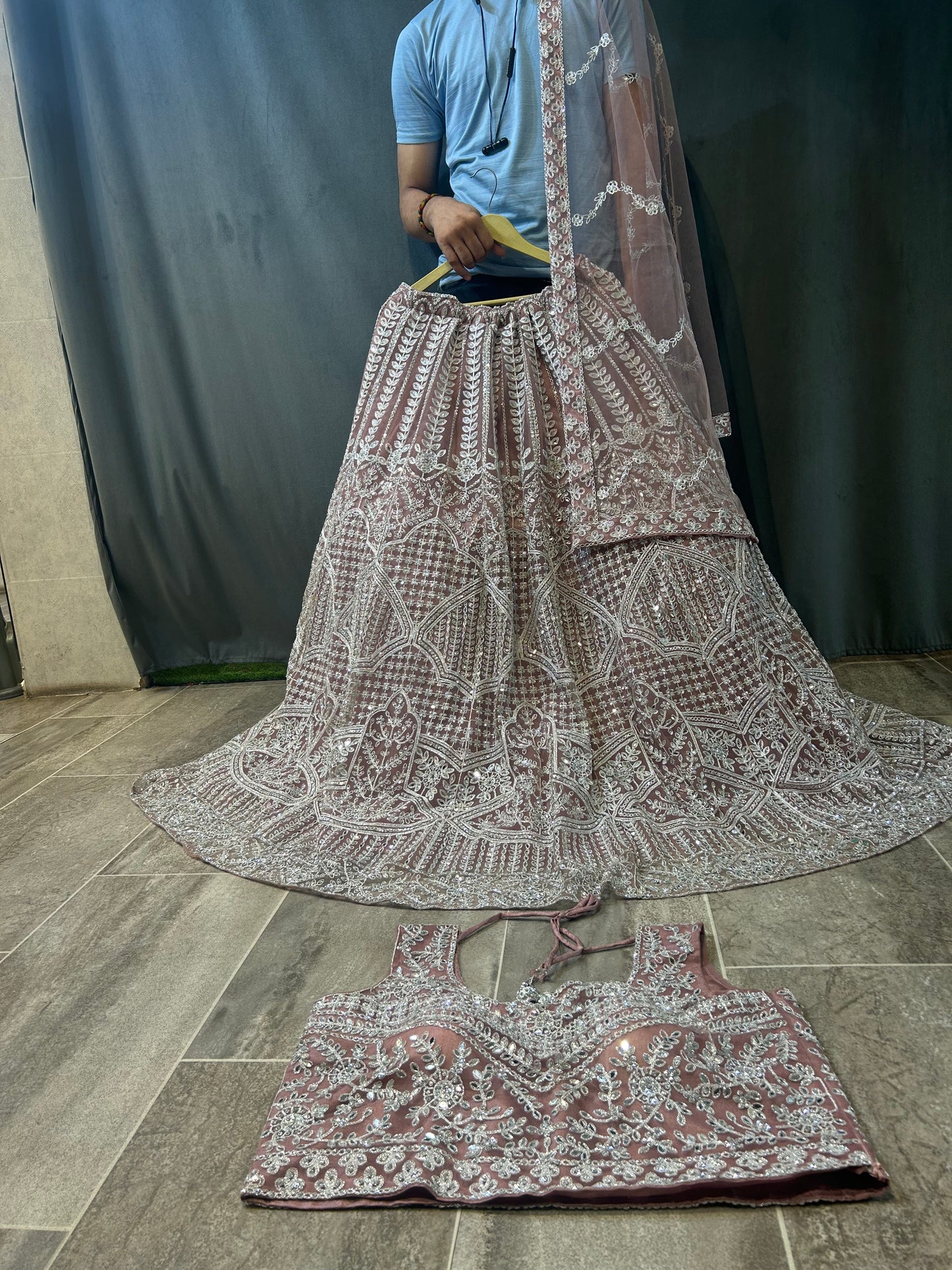 Majestic lite pink Lehenga