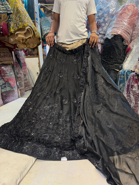 Designer Z black Lehenga