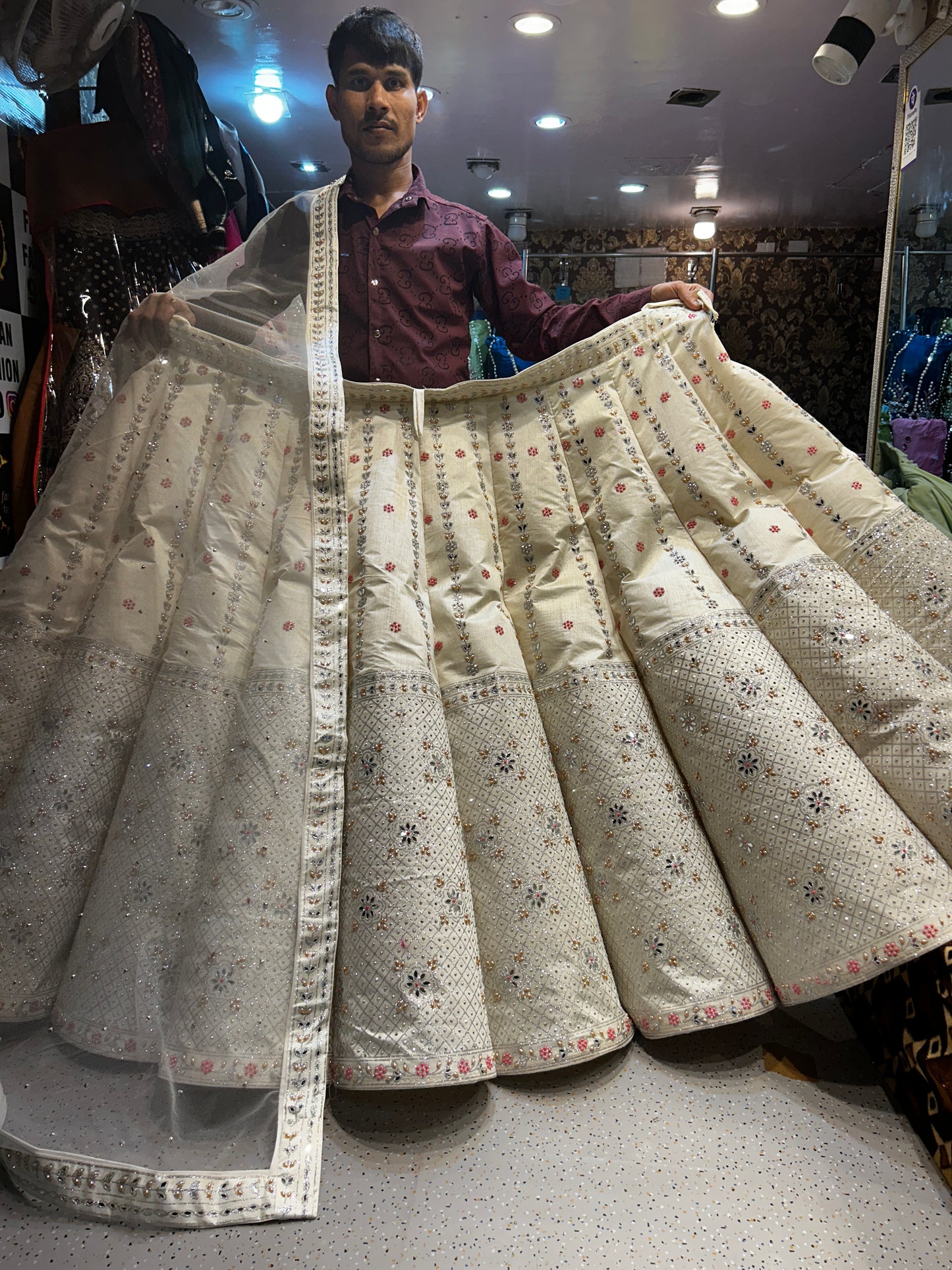 Fantastic off white Lehenga