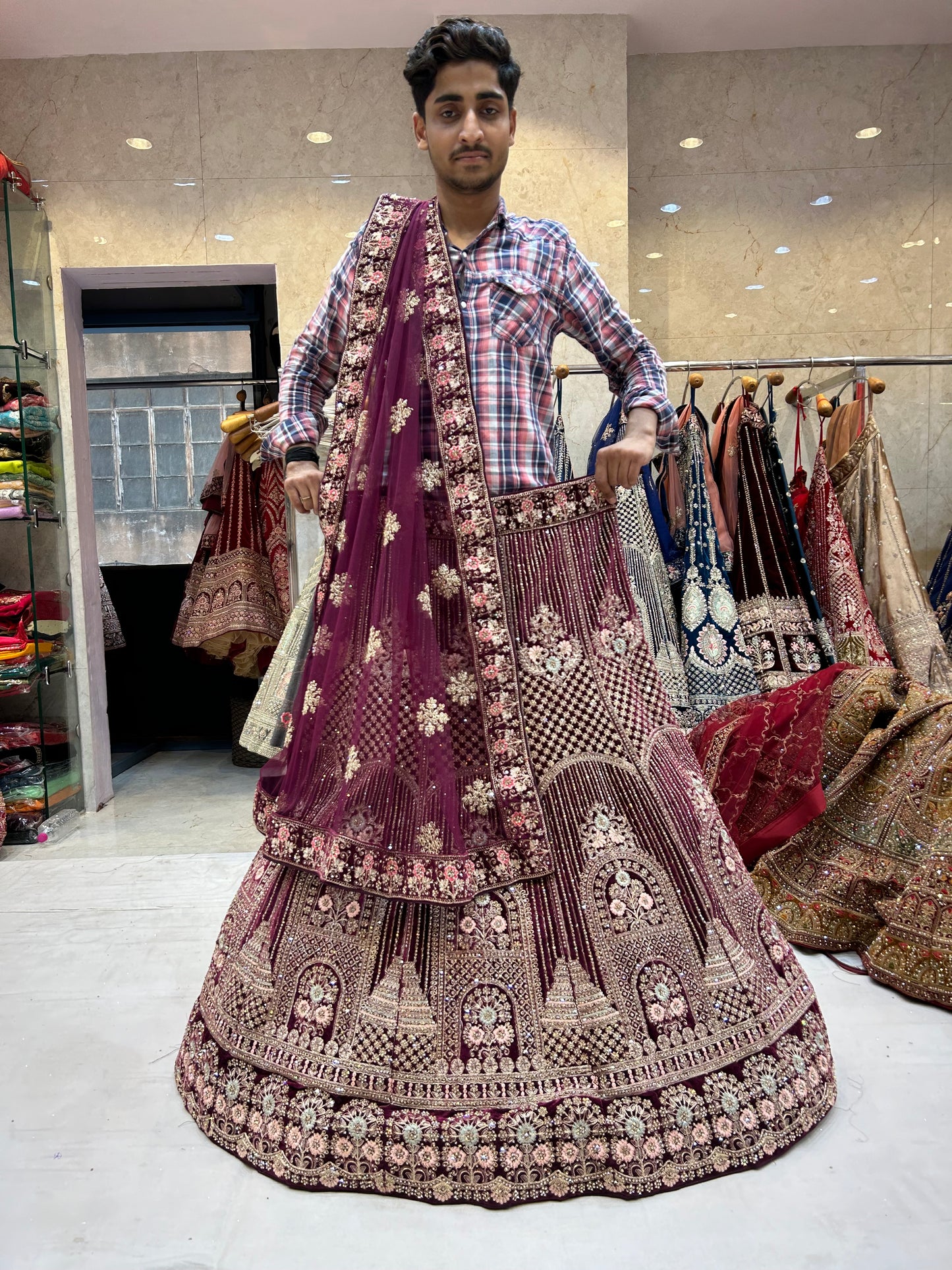 Stylish Red Lehenga Delhi