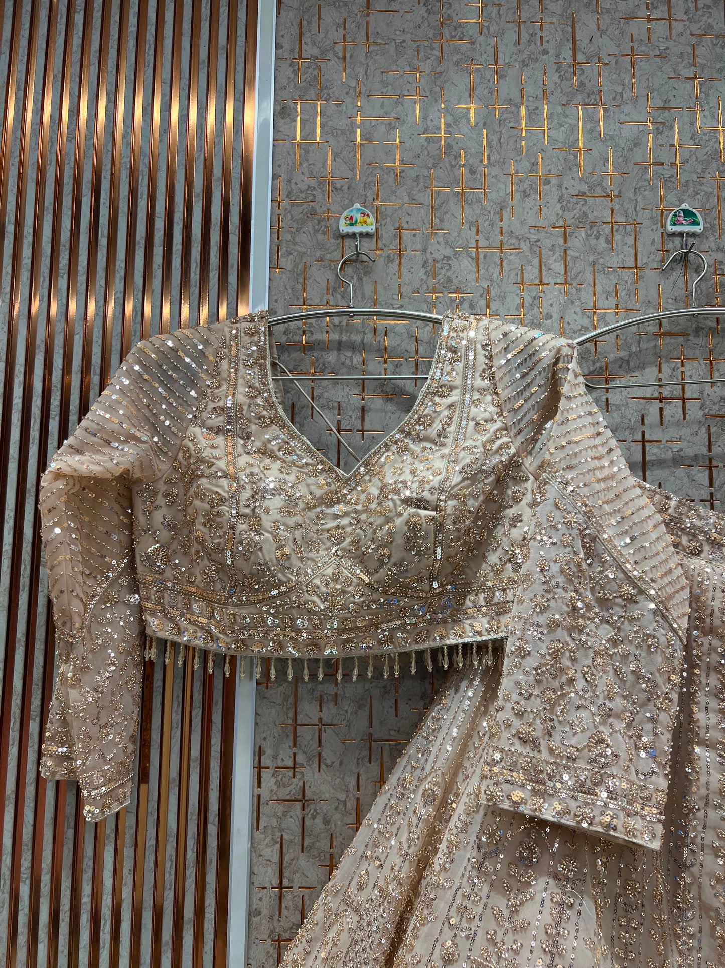 Mustard On Musatrd Monotone Crop Top Lehenga