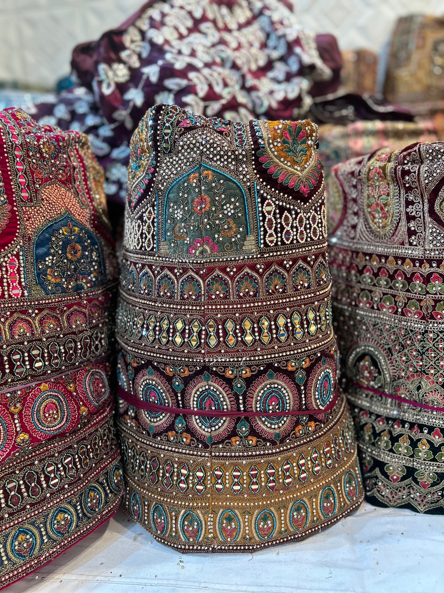 Pretty maroon bridal Lehenga