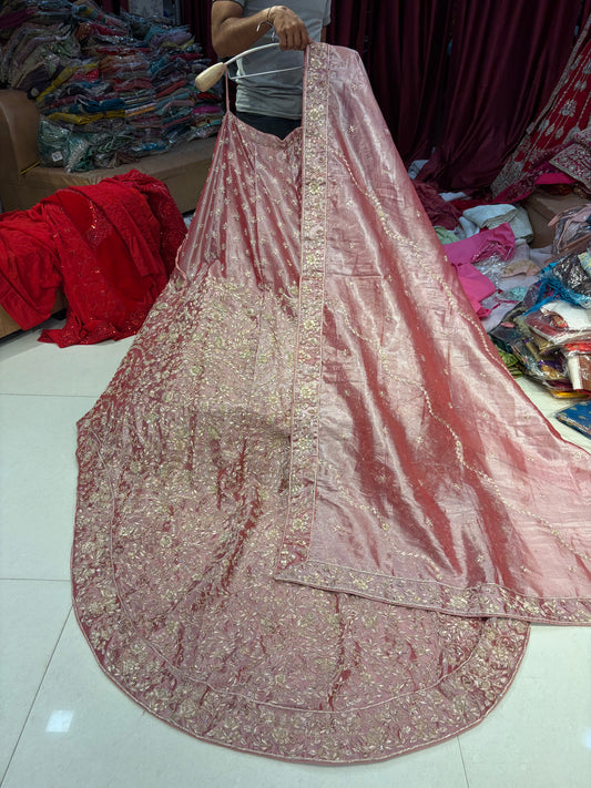 Pink peplum long Dress Farshi Gaharara Dress Special