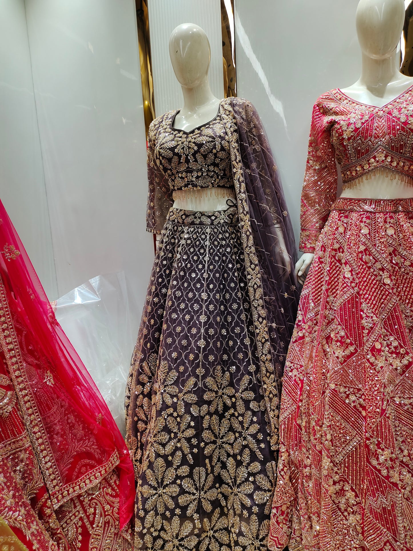 Pretty pink Crop Top Lehenga