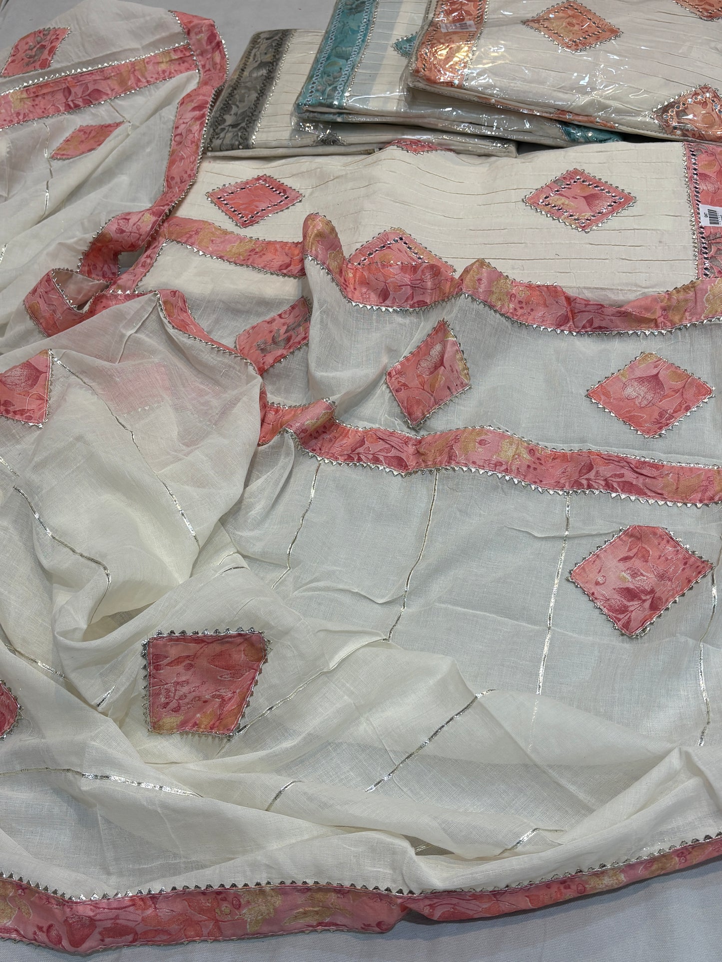 White Fancy Salwar suit (free size)