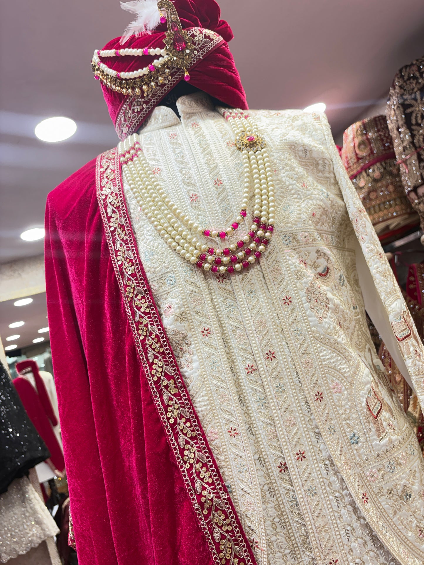 Something different Ball bridal Lehenga sherwani combo