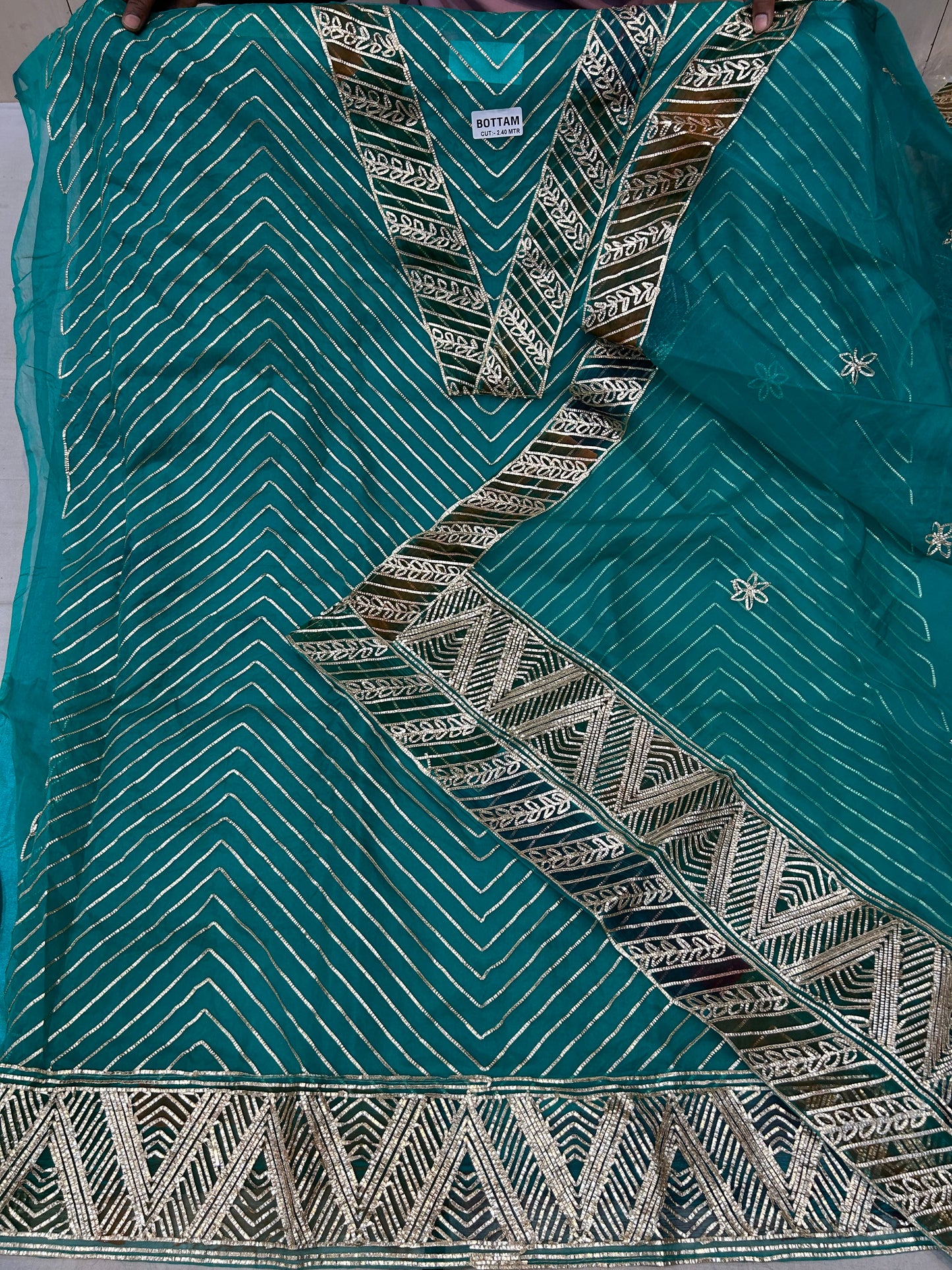 Blue stunning Unstitched Suit