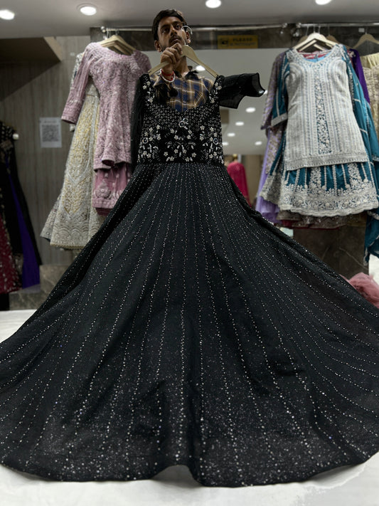 Eye catching black gown