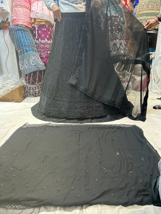 Black Designer Lehenga ❤️