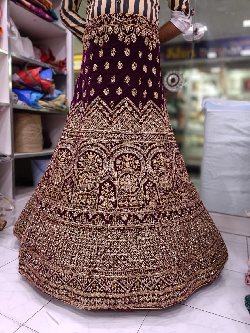 Fabulous maroon bridal Lehenga