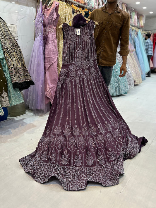 Beautiful purple wine gown