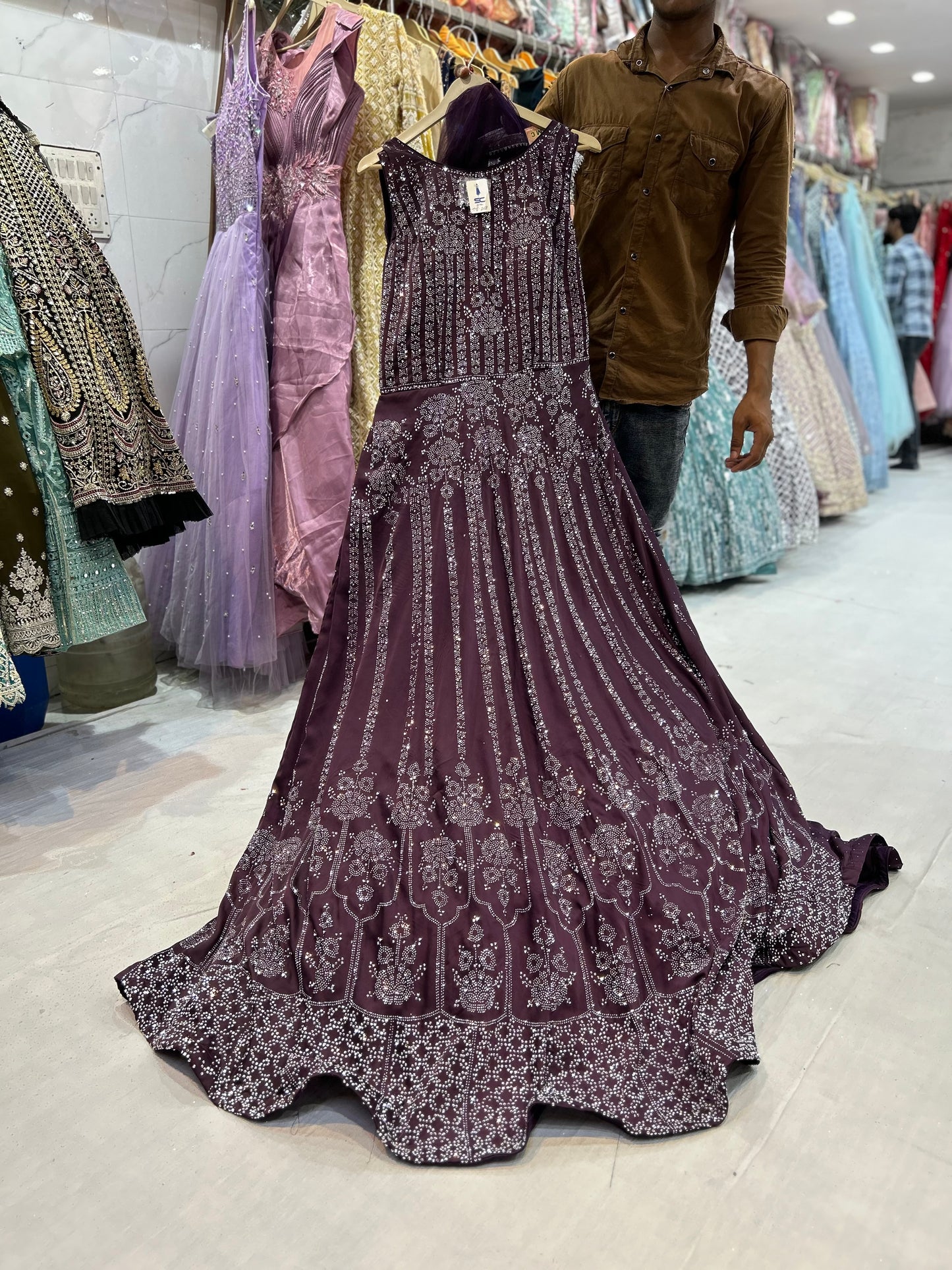 Beautiful purple wine gown