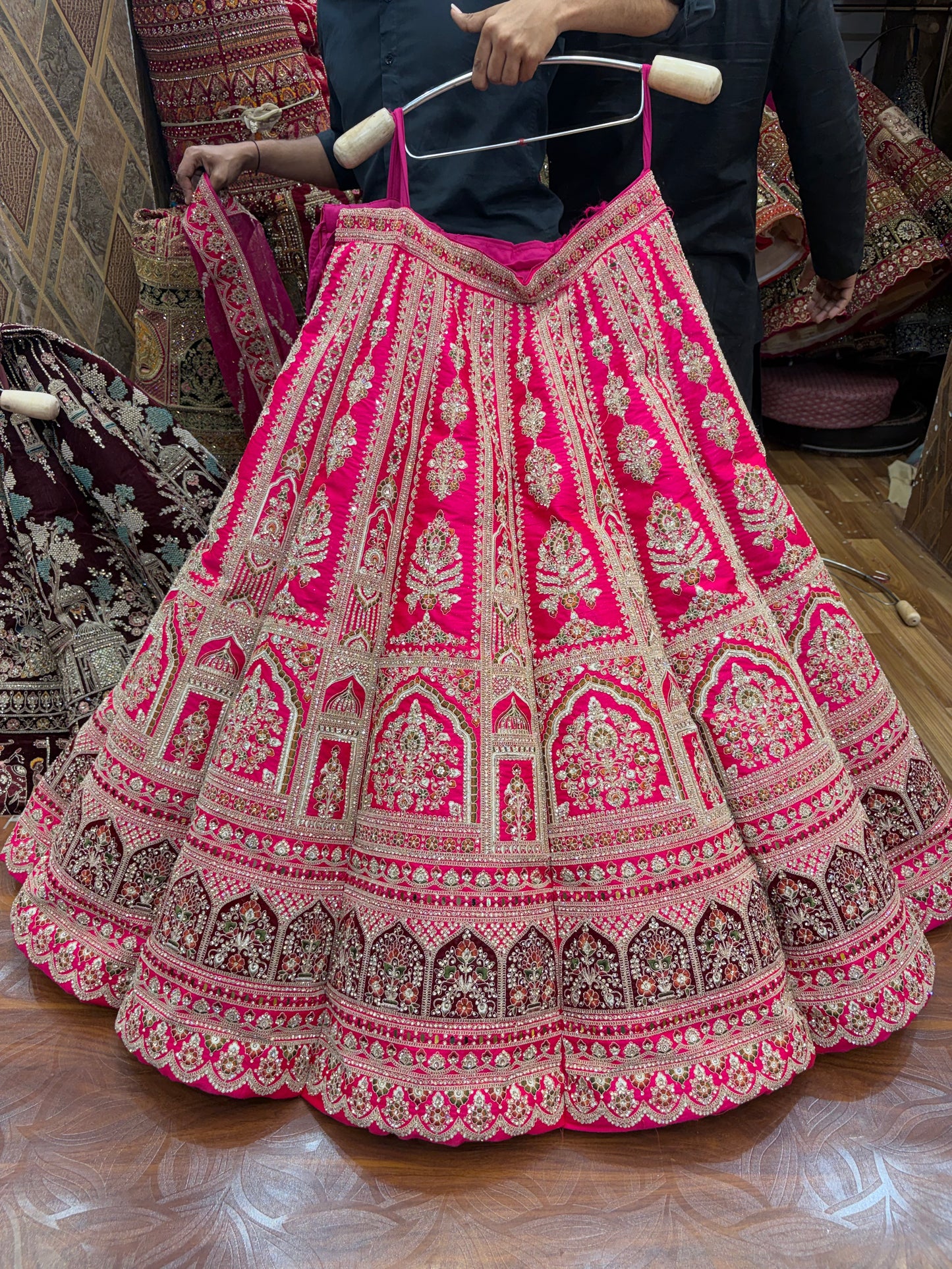 Pink Ball Bridal Lehenga - Shopping World
