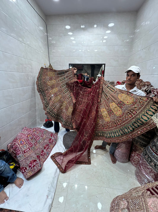 Dusky bridal lehenga