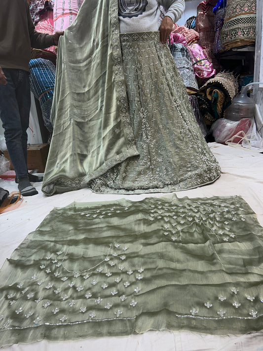 Green Designer Lehenga ❤️