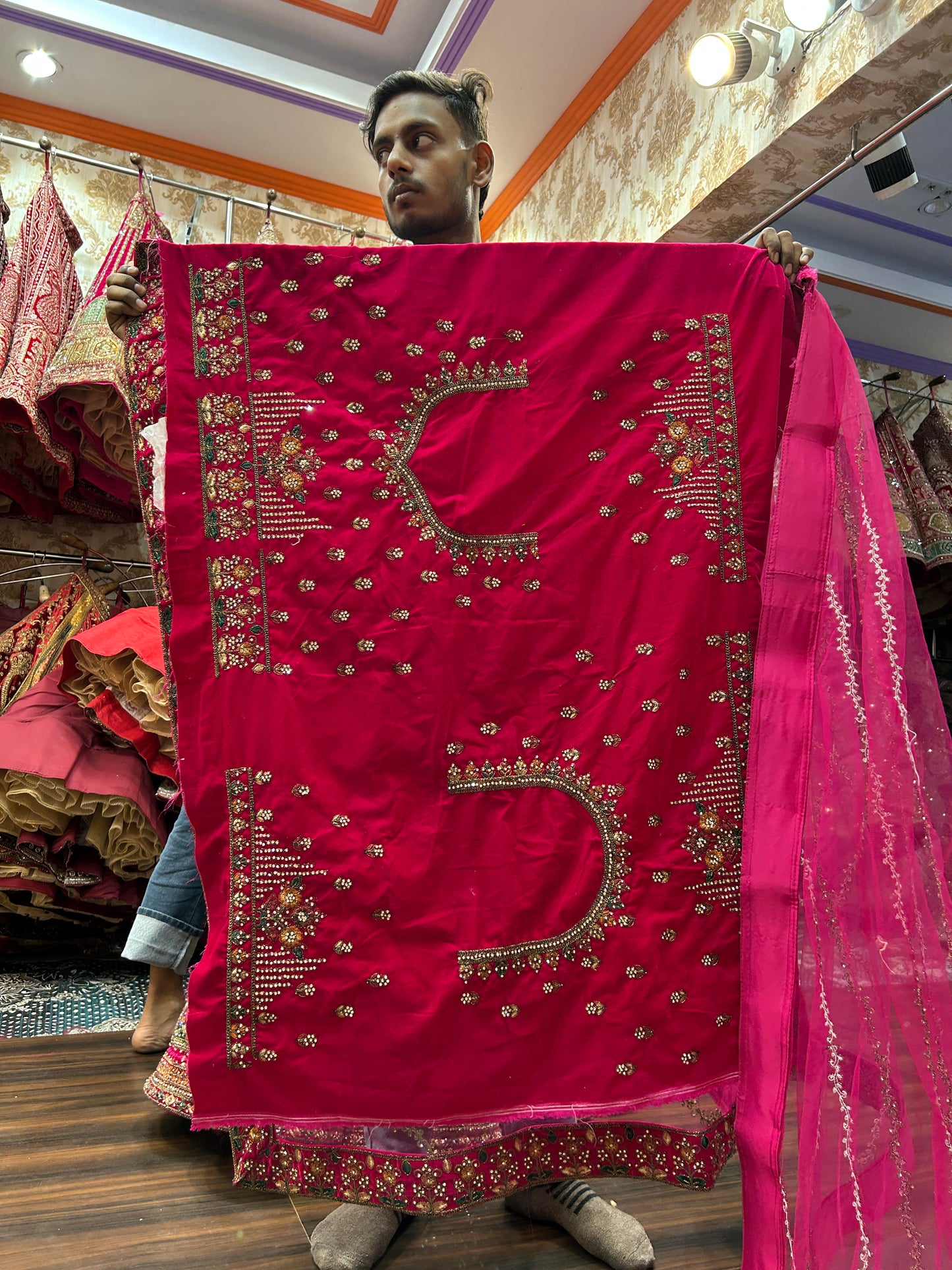 Beautiful red bridal lehenga