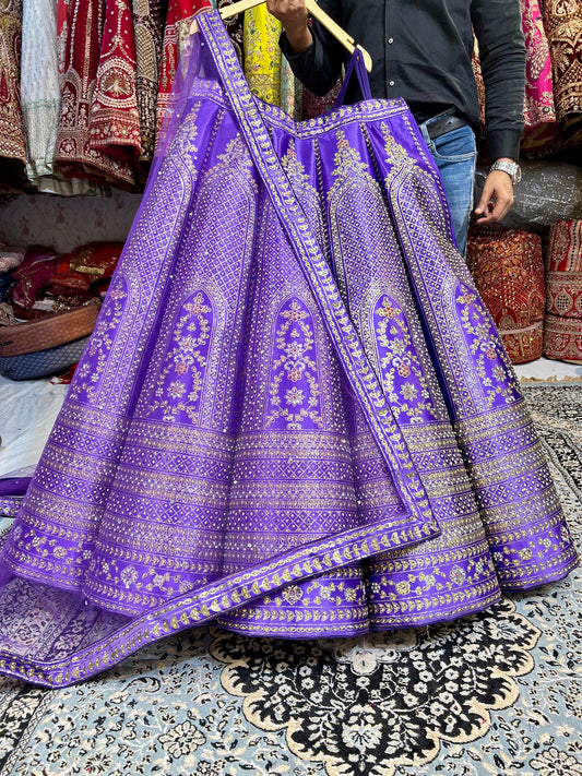 Fabulous purple BALL lehenga