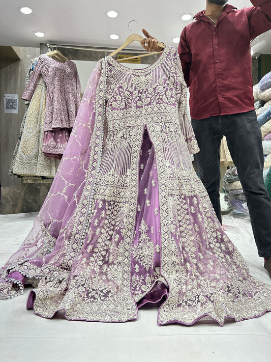 Lavishing long peplum dress lehenga❤️