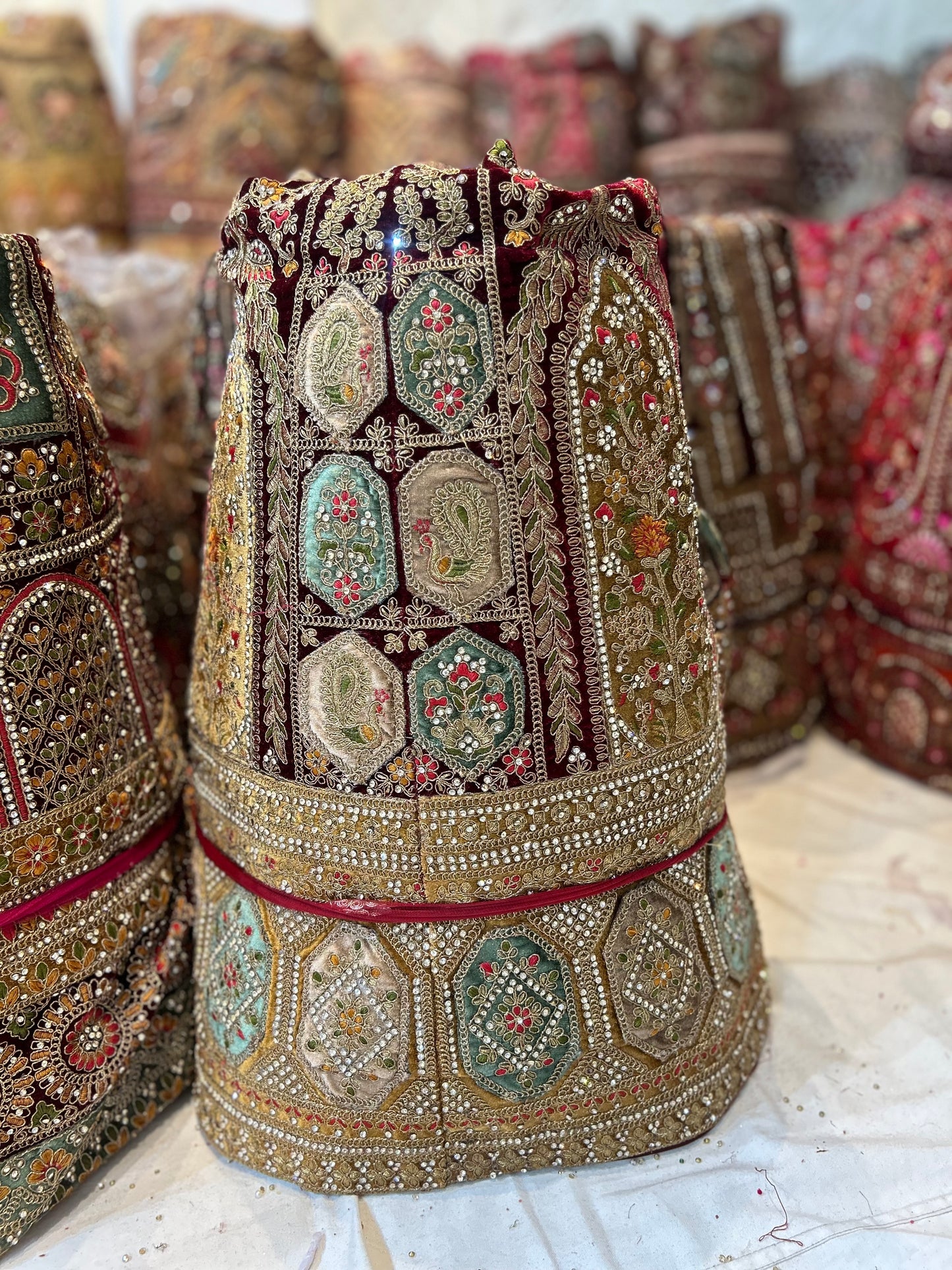 Cute golden bridal Lehenga