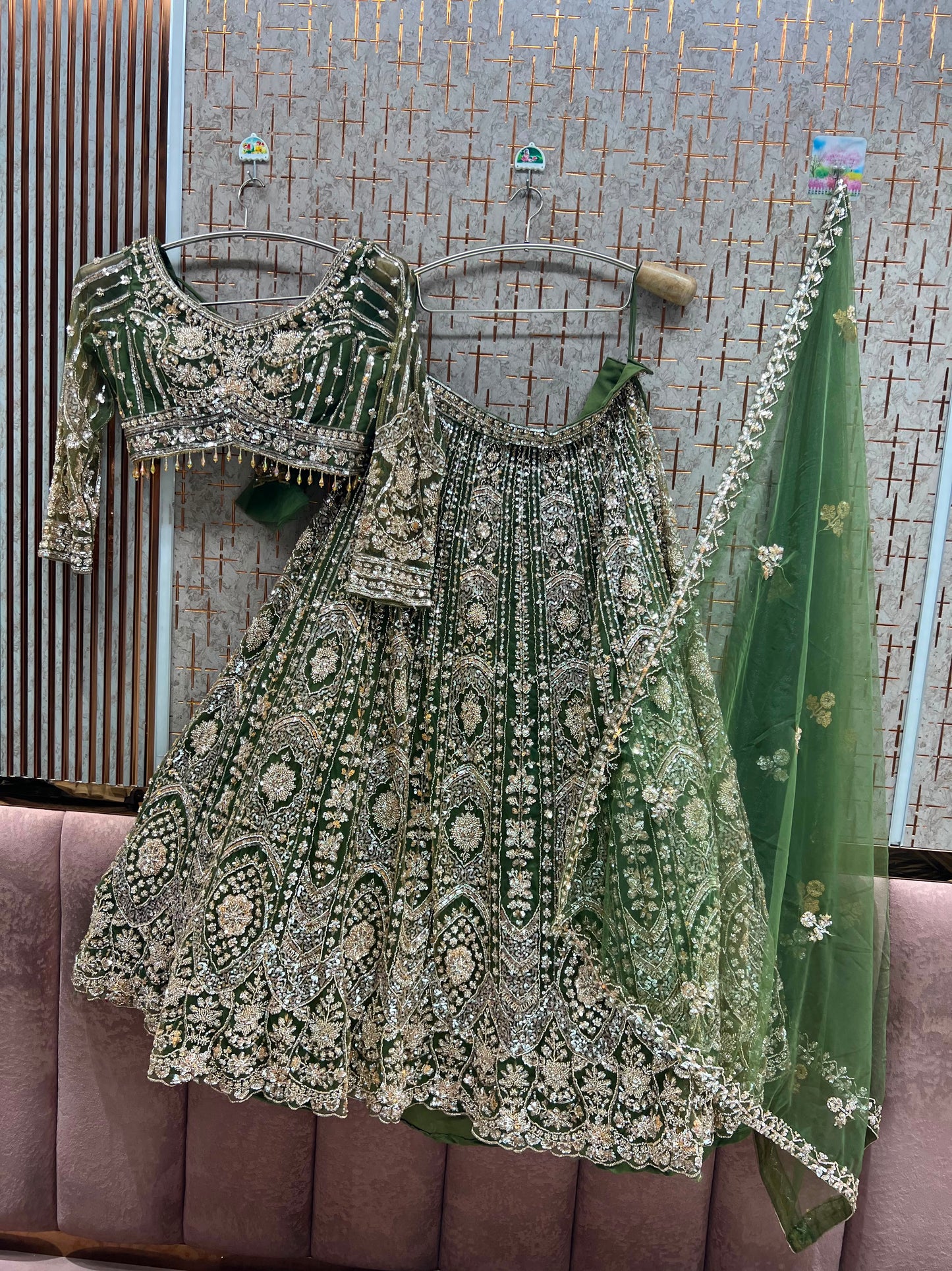 Purple Crop Top Lehenga