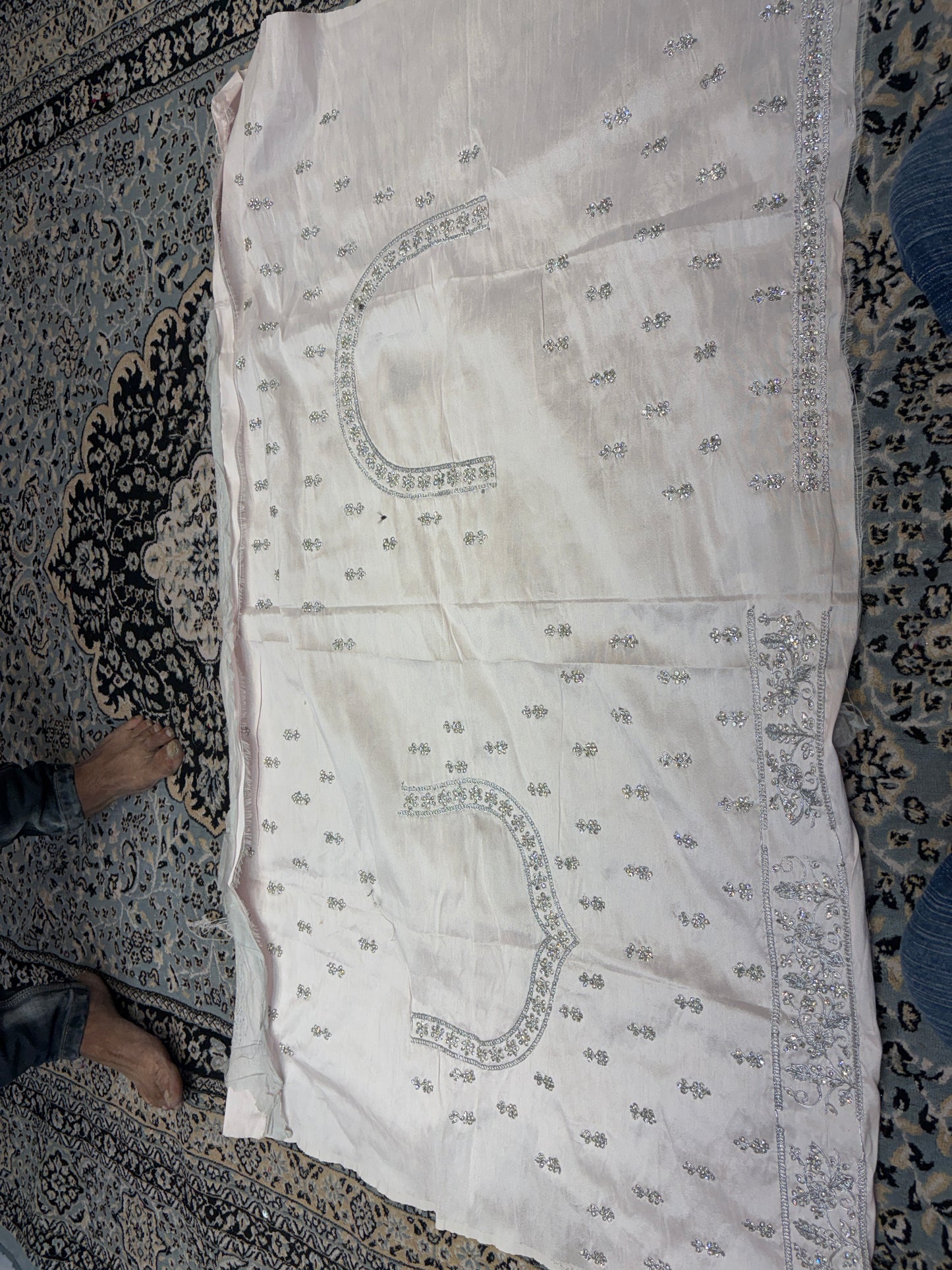 Engaging white Lehenga