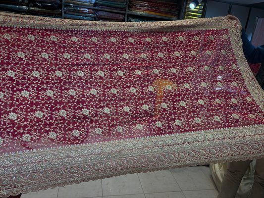 Lavishing Rani pink Saree