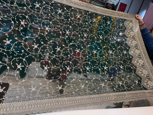 Pleasing Green Saree